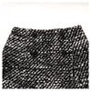 Prada Italy. B/W Rayon, Mohair, Wool Mini Skirt