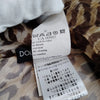 Dolce&Gabbana Italy. D&G Silk Animal Print & Black Accents Top