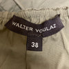 WALTER VOULAZ ITALY. Olive Shirred Design Dress