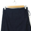45RPM R by 45rpm JAPAN. Indigo Pleated Wrap Skirt