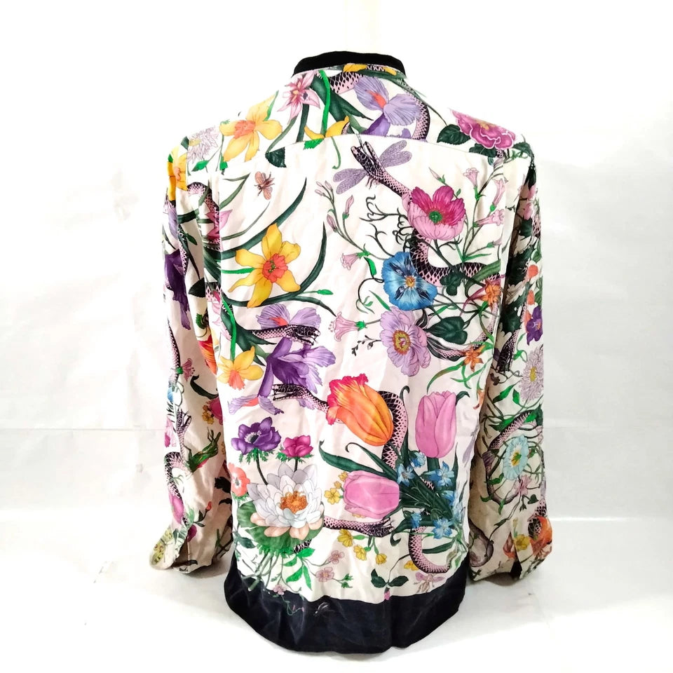 Gucci ITALY. Vintage Silk Rayon Cotton Top