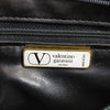 Valentino Garavani Italy. Vintage Black Leather Crossbody / Shoulder Bag