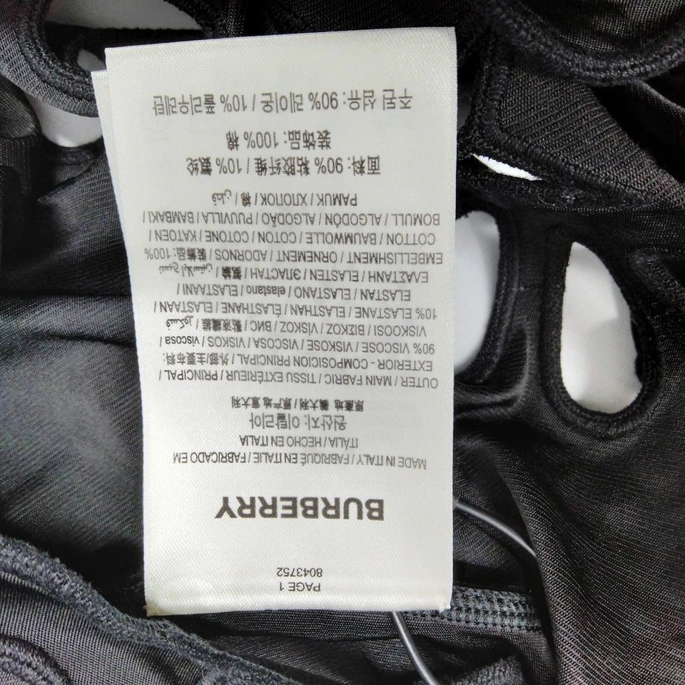 BURBERRY UK. NEW W/TAGS Rayon Polyurethane Cotton Dress