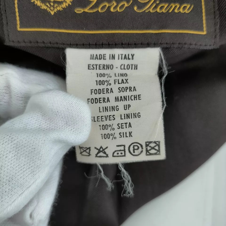 Loro Piana Italy. Brown Silk Blazer/Jacket