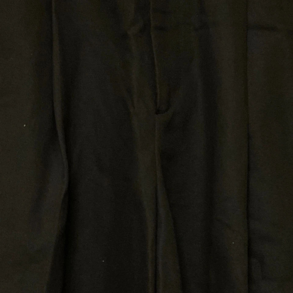 LOEFF UNITED ARROWS JAPAN. Black Serge Cropped Wide Leg Pants