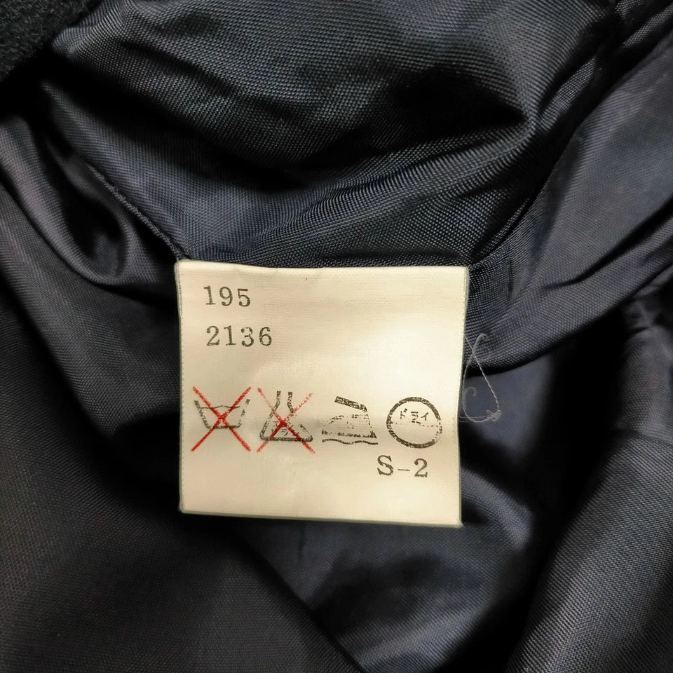 Burberrys UK. Vintage Black Wool Pleated Accent Skirt