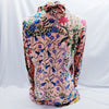 Gucci Italy Silk Floral Garden Print Blouse