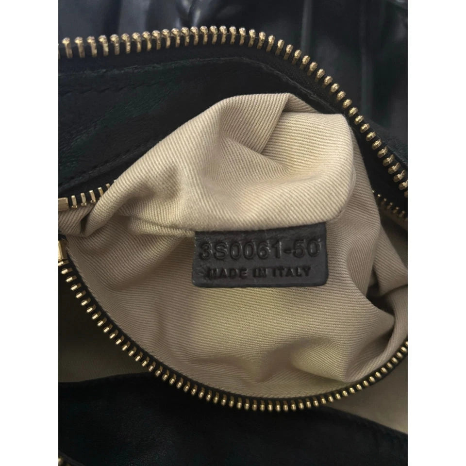 CHLOE PARIS. Phoebe Philo Designer. Black Heloise Hobo Braided Crossbody Shoulderbag