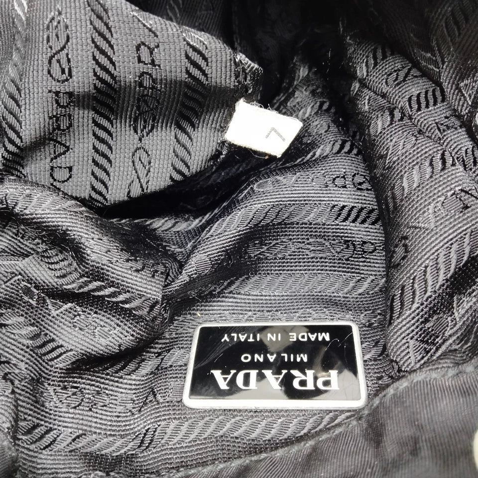 PRADA ITALY. Black Tessuto Nylon MIni Backpack