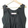 MARNI Italy. Charcoal Gray Cotton Blend Tiered Sleeveless Blouse