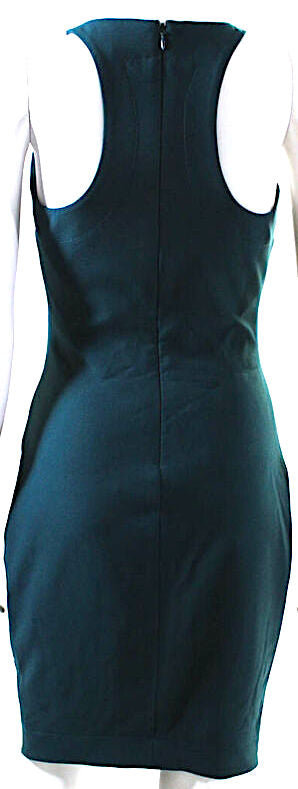 Elizabeth & James NY. Teal Blue Sleeveless Crewneck Sheath Dress