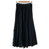 UNITED ARROWS JAPAN. Black Faux Leather Pleated Skirt