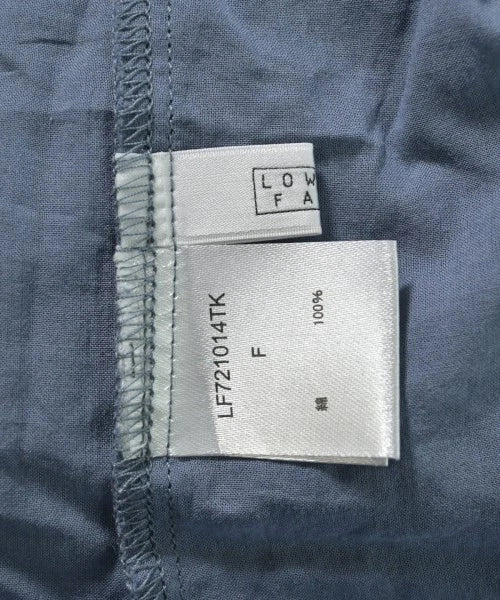 LOWRYS FARM JAPAN. Blue Cotton Shirt Dress w/Lace Belt