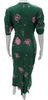 Marni Italy. Green Abstract Printed Viscose Blend Maxi Dress