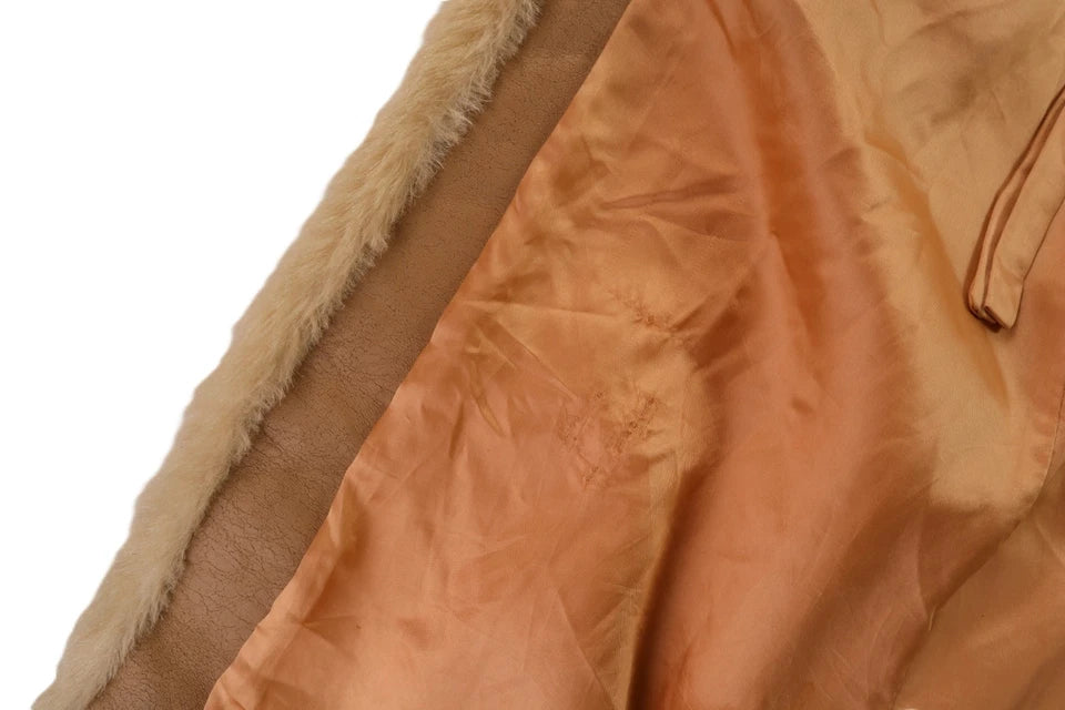 TISSAVEL France Luxurious Faux Fur Fluffy Long Coat Jacket