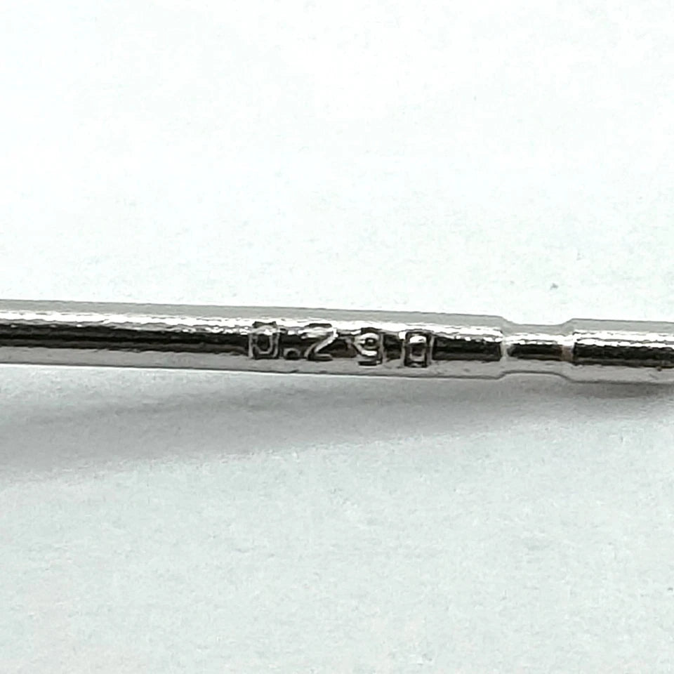 Vintage Jewelry London Estate Platinum Natural Diamond 0.533ct Pierced Earrings Platinum