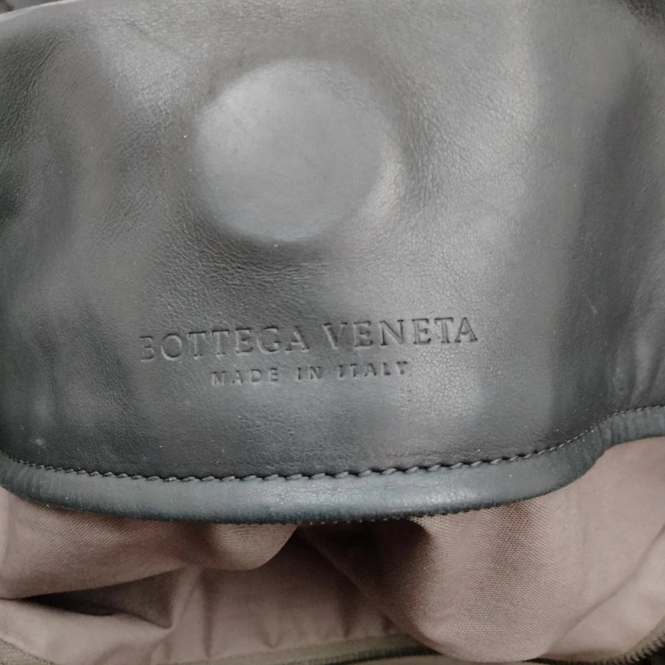 Bottega Veneta Italy Black Leather Large Shoulder Bag / Tote Bag