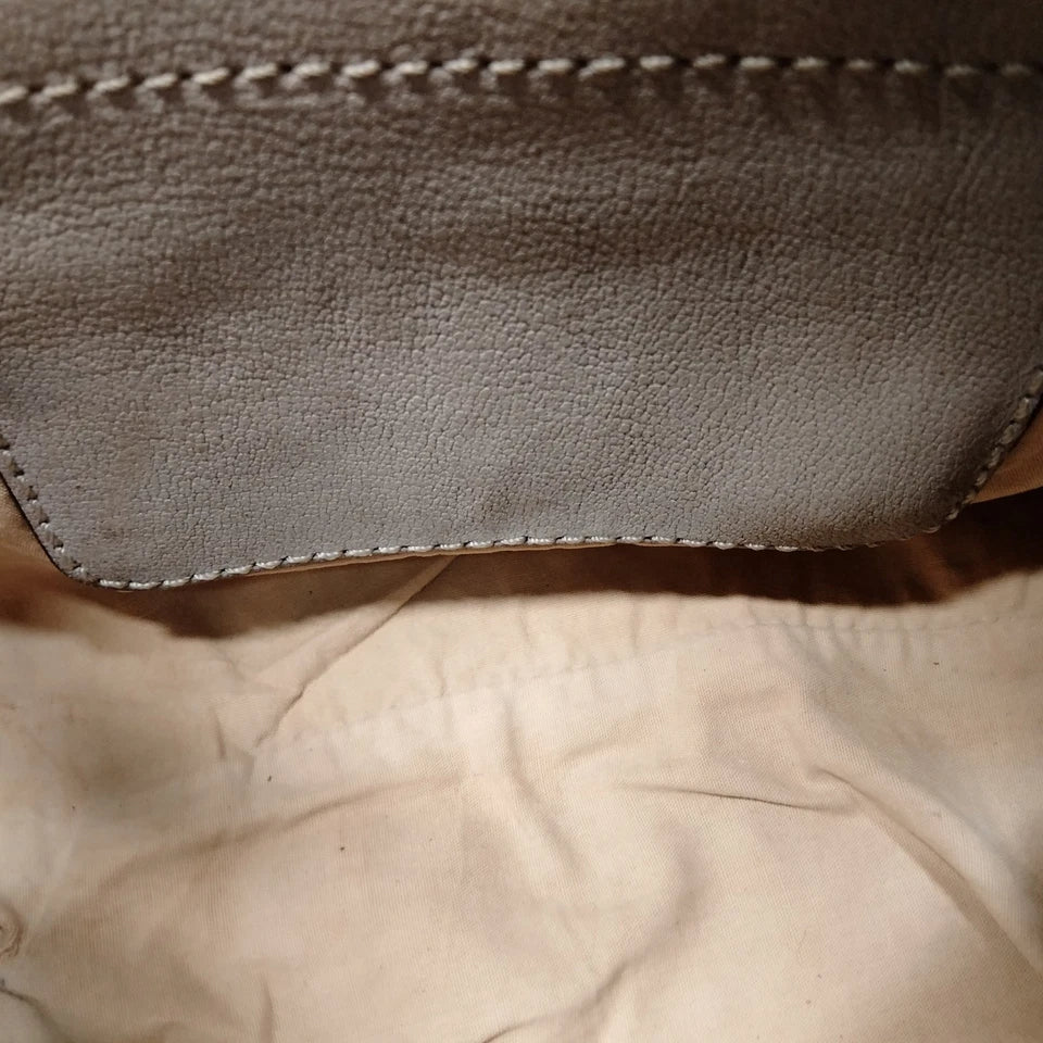Chloe Paris. Phoebe Philo. Vintage Gray Leather Mini Shoulder Bag / Hand Bag / Crossbody Bag