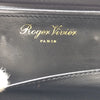 Roger Vivier Paris. NWOT. Ponyhair Fur Houndstooth Pattern Clutch Bag