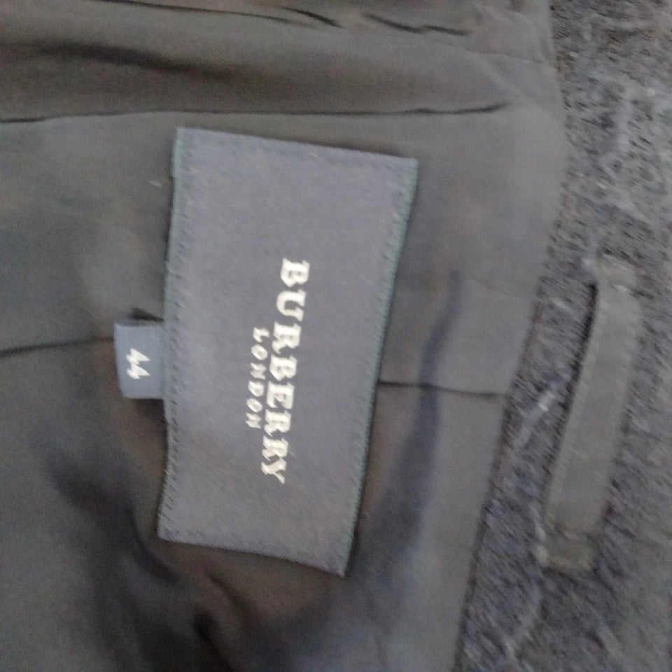 Burberry London. Navy Blue Cotton Polyester Cupro Coat