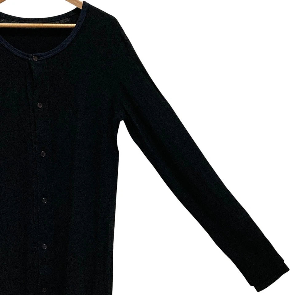 Y's Yohji Yamamoto JAPAN. Black Long Knit Cardigan