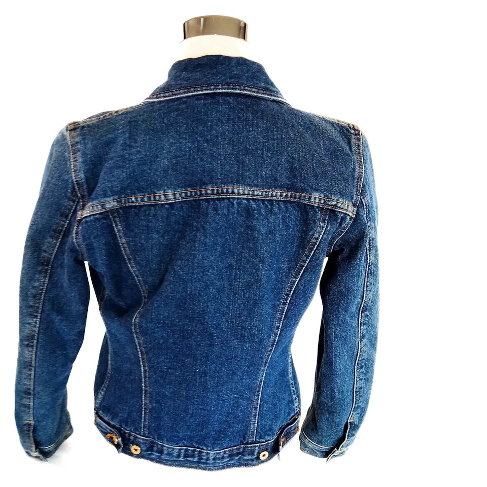Dolce & Gabbana Italy. D&G. Gold Buttons Blue Denim Jean Jacket