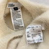 DOUBLE STANDARD CLOTHING JAPAN Ivory Shaggy Mole Knit Cropped Sweater