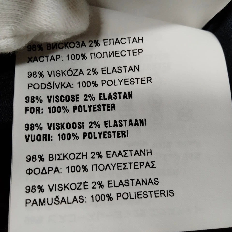 Miu Miu Italy. Midnite Blue Rayon, Polyurethane Blend Dress