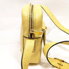 CELINE PARIS. Yellow Leather Gold Plated Hardware