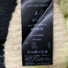 UNITED TOKYO JAPAN. Cropped Black Beige Yellow Green Oval Intarsia Knit Sweater