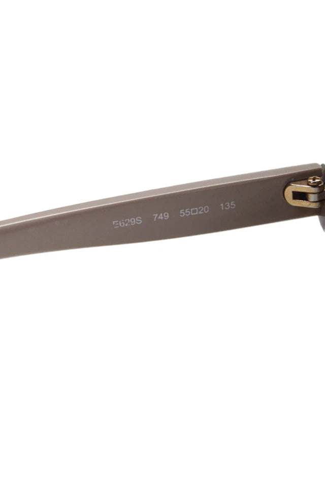 Chloe Paris. Womens Large Oval Gray/Brown Lens Sunglasses