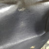Christian Dior Paris. Navy Blue Leather and Canvas Hand Bag / Shoulder Bag