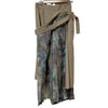 UNITED TOKYO JAPAN. Beige Layered Tie-Dye Pleated Skirt