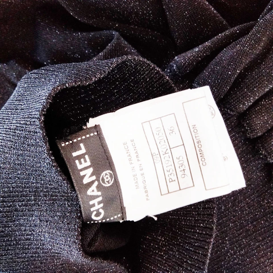 Chanel Paris. Vintage Rayon Nylon Flare Skirt