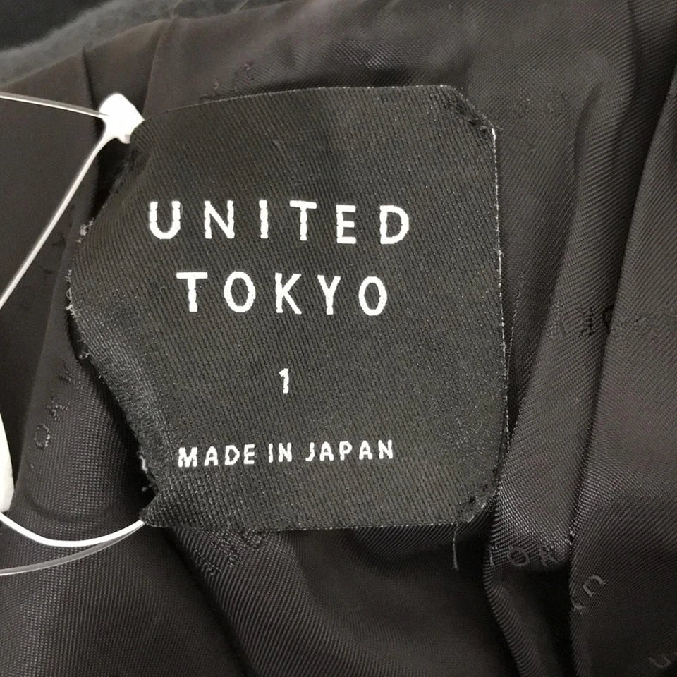 UNITED TOKYO JAPAN. Dark Charcoal Gray Winter Wool Coat