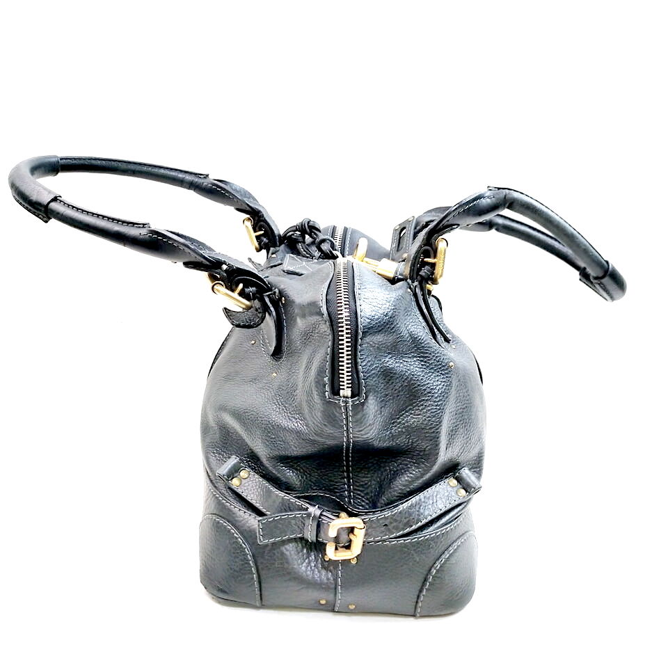 Chloe Paris. Black Pebble Leather Medium/Large Paddington Shoulderbag/Tote w/Lock