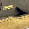 MIU MIU ITALY. Vintage Brown Suede Leather Shoulder / Crossbody Bag
