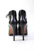 Azzedine Alaia Paris. Black Lace Up Leather Stiletto Combat Boots Booties Size 37.5