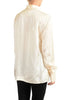 Maison Margiela Paris.NEW. NWOT. Rayon Ivory Geometric Print Button Down Blouse Top