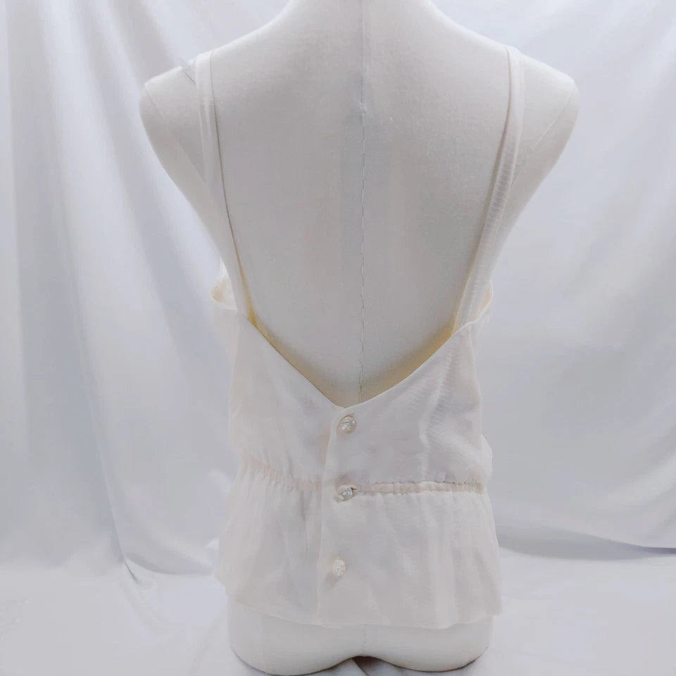 Chanel Paris. Vintage White Silk Blouse Top