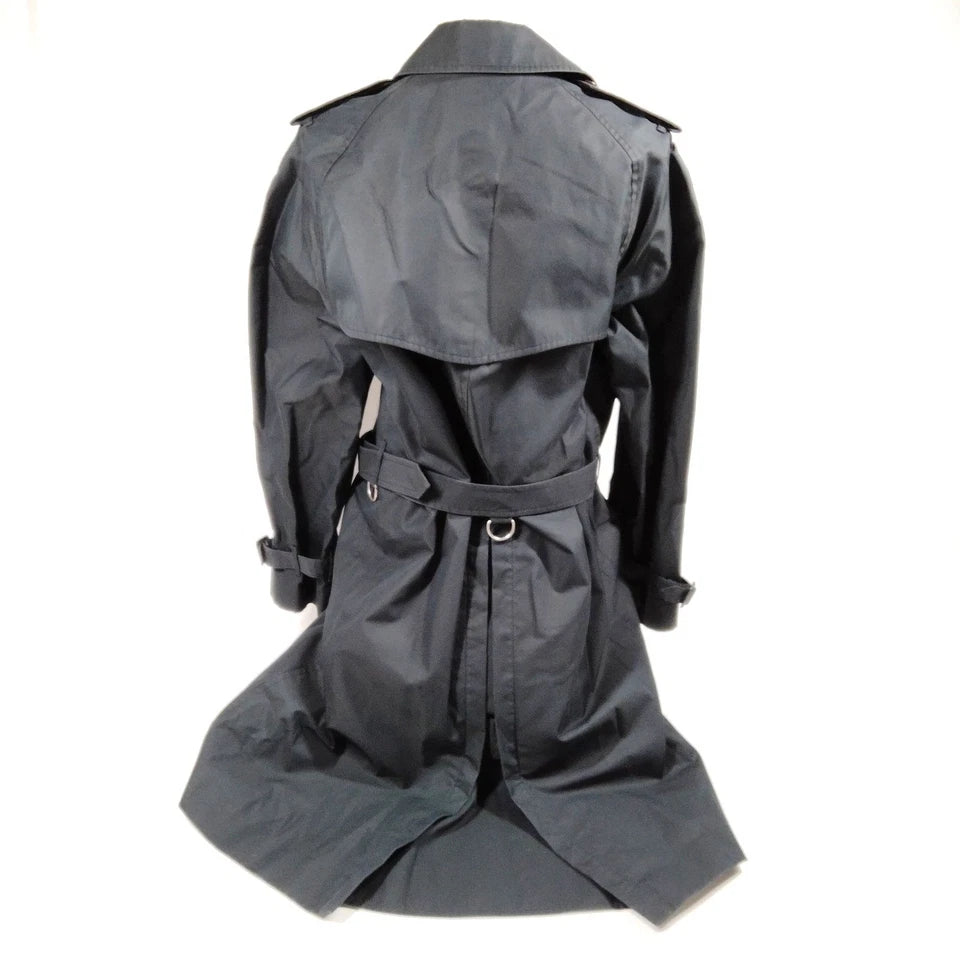 Gucci Italy. Vintage Black Cotton Nylon Rayon Coat