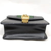Gucci Italy. Vintage 2016 Collection Gold Chain Strap Black Leather Mini Shoulder Bag