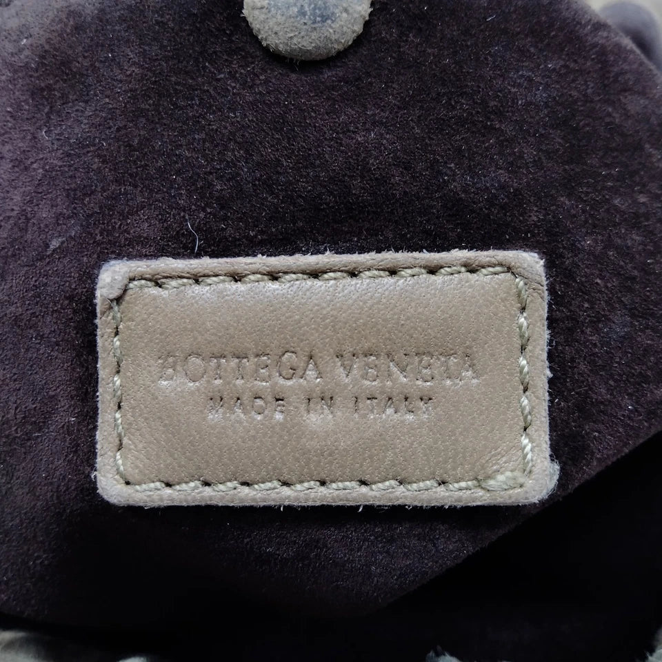 Bottega Veneta ITALY. Brown Suede Leather Hand Bag / Shoulder Bag