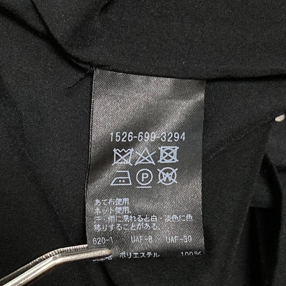 UNITED ARROWS JAPAN. Black Dot Pattern Easy-Waist Maxi Dress