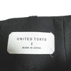 UNITED TOKYO JAPAN. Black Random Slit Tight Long Skirt