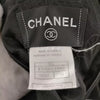 Chanel Paris. Black Wool, Rayon, Nylon, Silk Dress