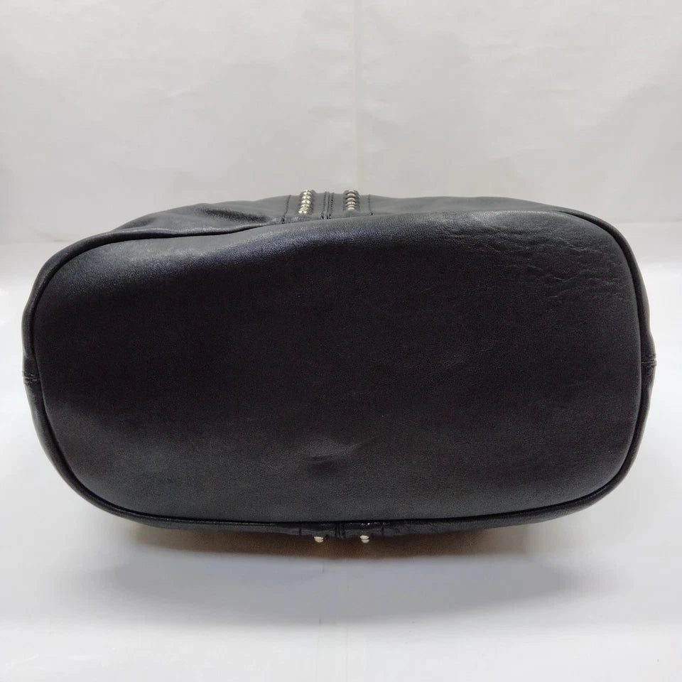 Givenchy Paris. Vintage Limited Edition Black Leather Studded Shoulderbag