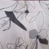 UNITED ARROWS JAPAN. White Flower Print Sheer Flare Maxi Skirt