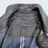 Gucci Italy. Navy Blue Acetate Silk Top