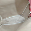 Hermes Paris. NWOT. Beige Canvas w/ Red Leather Trim & Sides Shoulder Bag